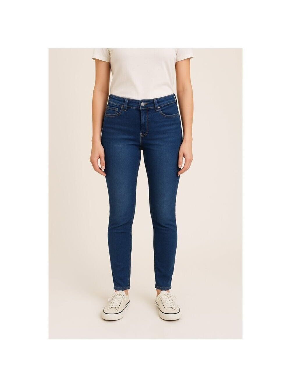 LEV Denim Jeans Junior's Size 5 Skinny Jeans Style LV021 Mid-Rise Blue Stretch